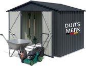 Abri de jardin Albatros Profi XL - métal galvanisé anthracite (RAL 7016) | 259x189x192cm, 9,4m³ | incl. crochets de verrouillage et d'outils | abri de jardin, abri à outils résistant aux intempéries