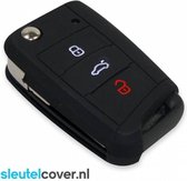 Volkswagen SleutelCover - Zwart / Silicone sleutelhoesje / beschermhoesje autosleutel