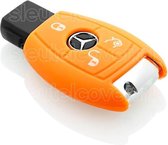 Mercedes SleutelCover - Oranje / Silicone sleutelhoesje / beschermhoesje autosleutel