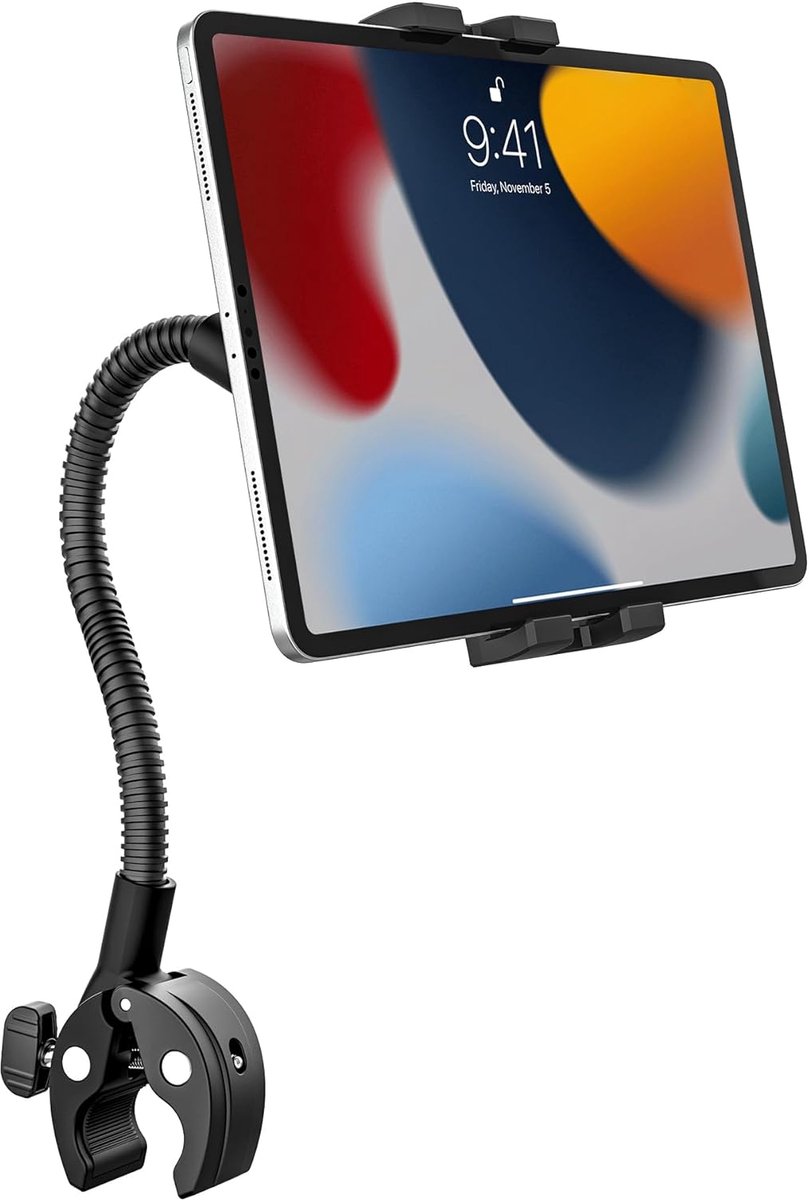 Flexibele Tablet Houder voor Stuur en Buizen - Geschikt voor 4-13 inch Tablets en Smartphones