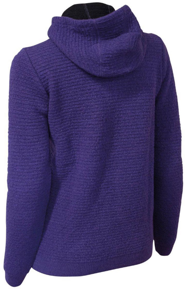 Ivanhoe vest Morel Hood FM Dark voor dames van wol Paars
