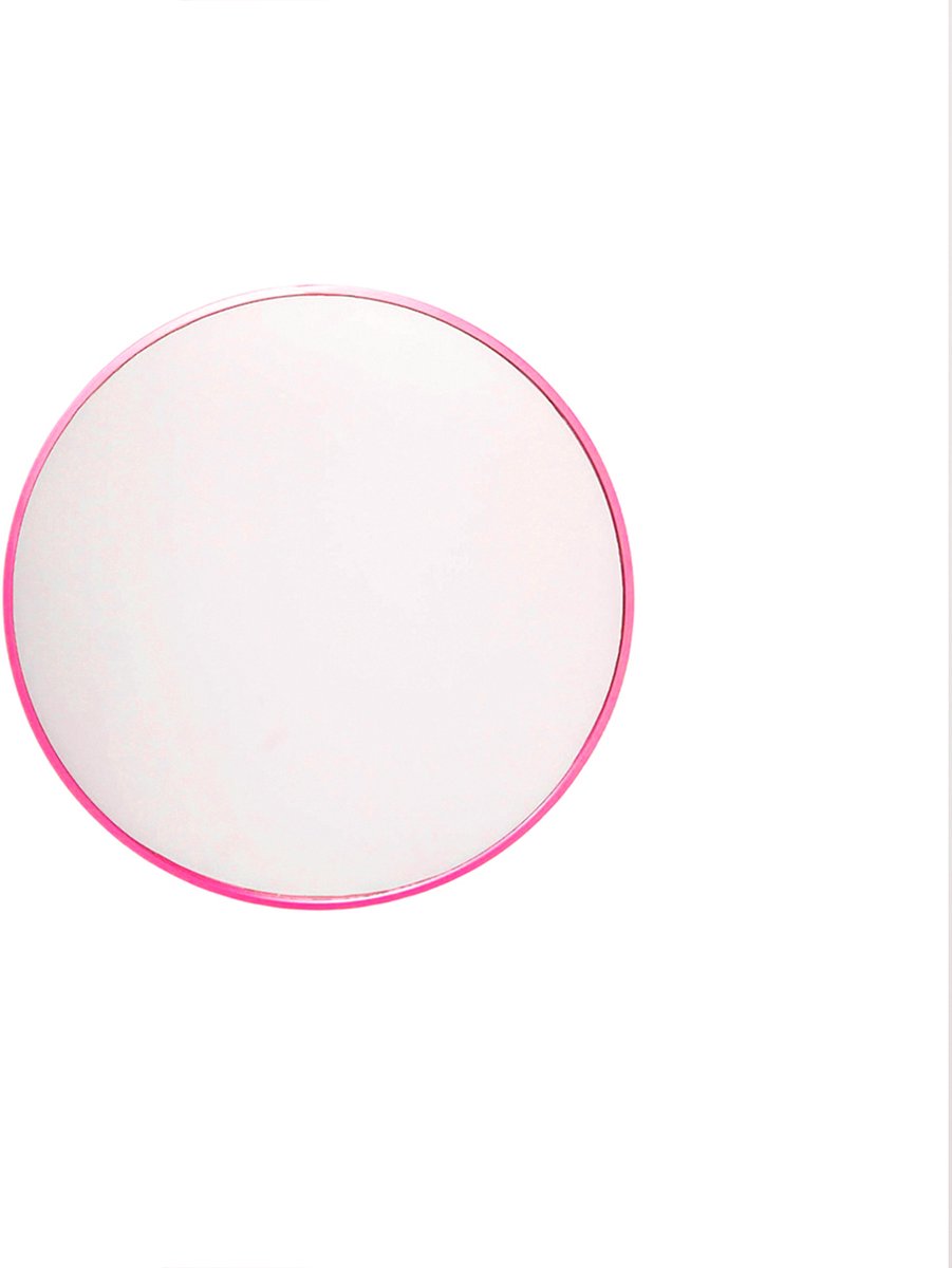 Housevitamin Spiegel – Rond – Metaal – Roze – Ø40 cm | Moderne Wandspiegel voor Woonkamer,