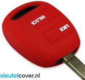 Autosleutel Hoesje geschikt voor Toyota - SleutelCover - Silicone Autosleutel Cover - Sleutelhoesje Rood