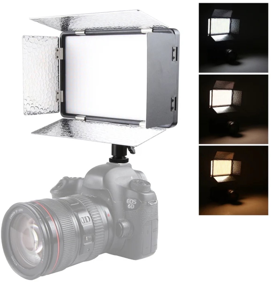 MN Commerce EU ® LED01 520 LEDs 4100LM Professional Vlogging Photography Video & Photo Studio Light for Canon / Nikon DSLR Cameras thumbnail 4