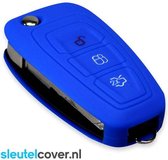 Ford SleutelCover - Blauw / Silicone sleutelhoesje / beschermhoesje autosleutel