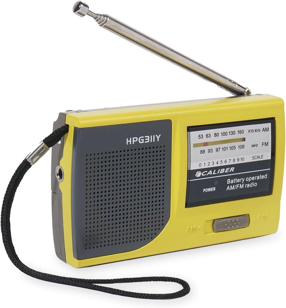 Draagbare Noodradio - Batterijgevoede Radio met Koptelefoonaansluiting - AM/FM Radio voor Buitenshuis