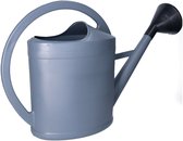EDA Gieter - grijs - kunststof - zwarte broeskop - 11 liter - Gieters voor buiten