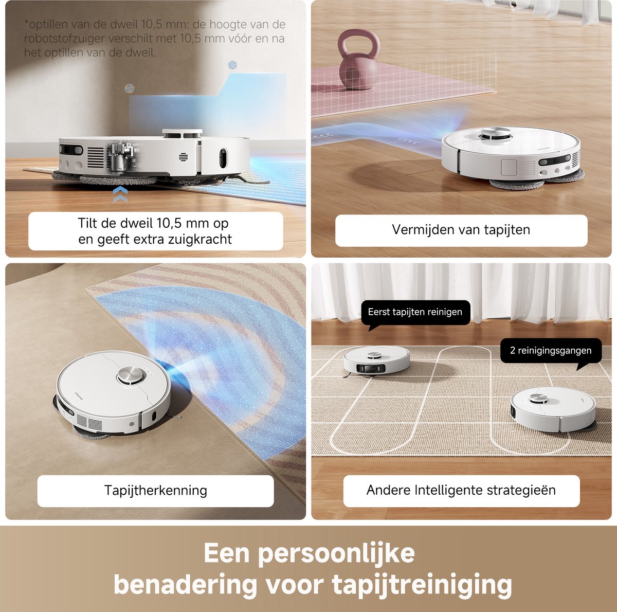 Dreame L40 Ultra AE - Robotstofzuiger met Dweilfunctie - Automatisch Legen & Zelfreinigend Station - 19.000 Pa Zuigkracht - AI Navigatie - Geschikt voor Huisdierharen — afbeelding 6