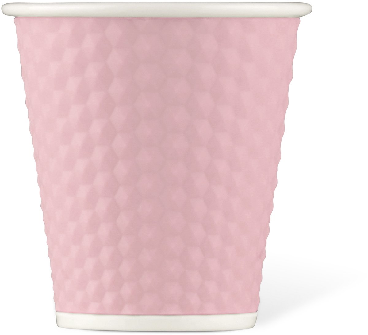 Les Artistes Paris Beker porselein 180ml - met siliconen grip honingraat - Pink Pastel - LP-A1121