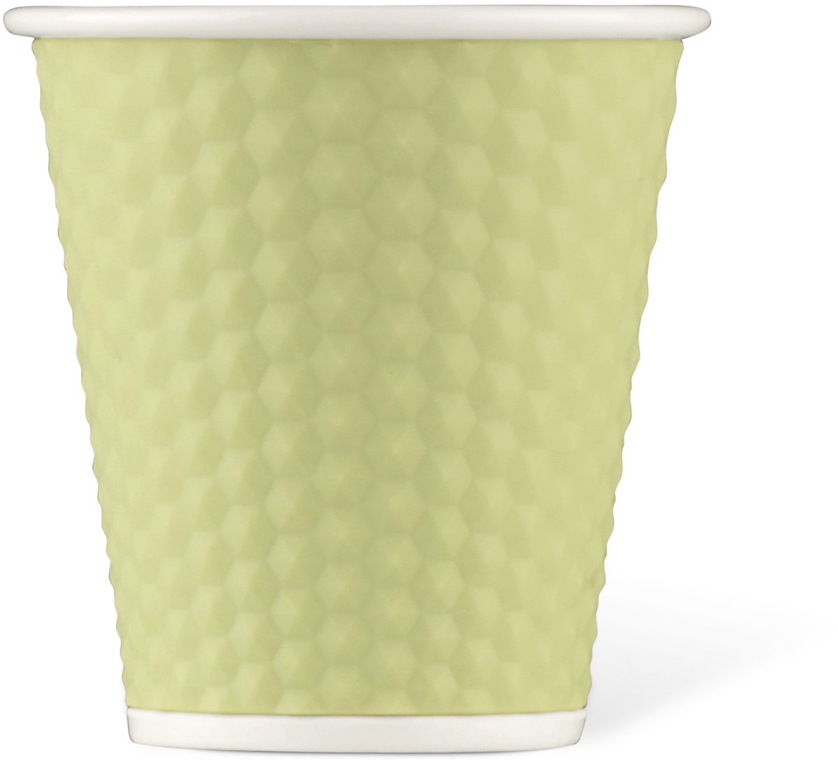Les Artistes Paris Beker porselein 180ml - met siliconen grip honingraat - Green Pastel - LP-A1126