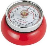 Minuteur magnétique de cuisine - rouge - collection rétro - Zassenhaus