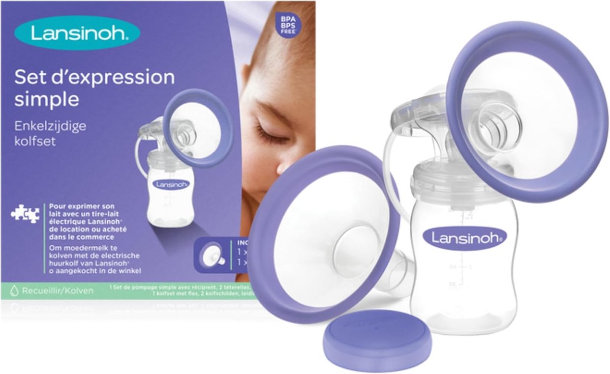 Goedkoopste Enkele Pompset voor Elektrische Borstkolven - Geschikt voor Dubbelzijdig en Eenzijdig Afpompen