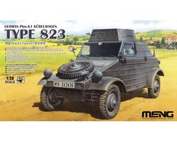 Meng Model Modelbouwpakket Militaire voertuigen - MENG VS017 Duitse Pkw.K1 Kübelwagen Type 823 - Militair Voertuig Plastic - 1:35 - Modelbouw