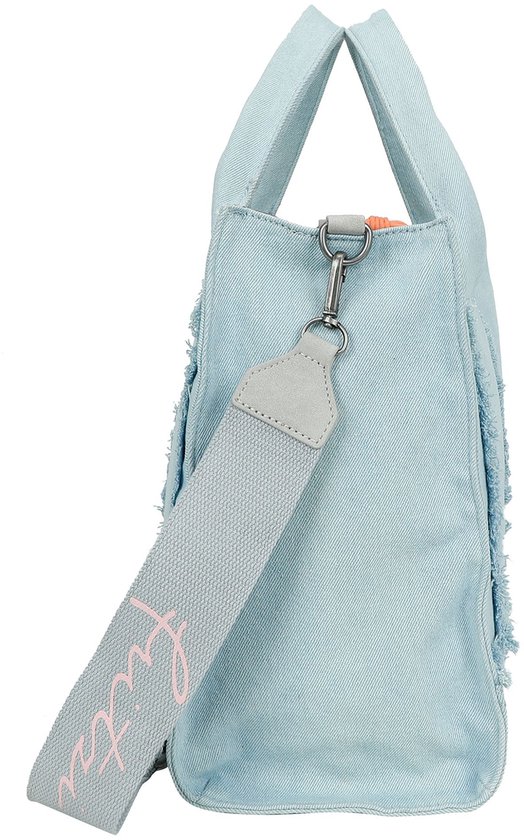 Fritzi aus Preußen Sac à main Sac à épaule bandoulière Tote Bag Limited Washed Denim Shopper Washed Blue Bleu clair