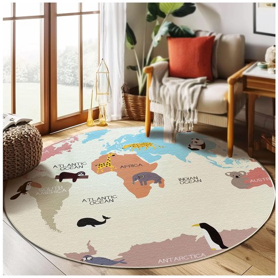 Luchthaven speelmat, tapijt voor luchthaven, vliegtuig speelgoed, antislip wasbaar speelkleed, vloermat voor slaapkamer, woonkamer, speelkamer tapijt (A, 120 x 160 cm
