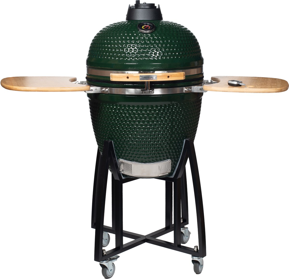 Bol.com Patton Kamado 23,5" incl. Bluetooth Smart I thermometer - 52 cm. - Groen / zwart aanbieding
