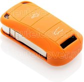 Porsche SleutelCover - Oranje / Silicone sleutelhoesje / beschermhoesje autosleutel
