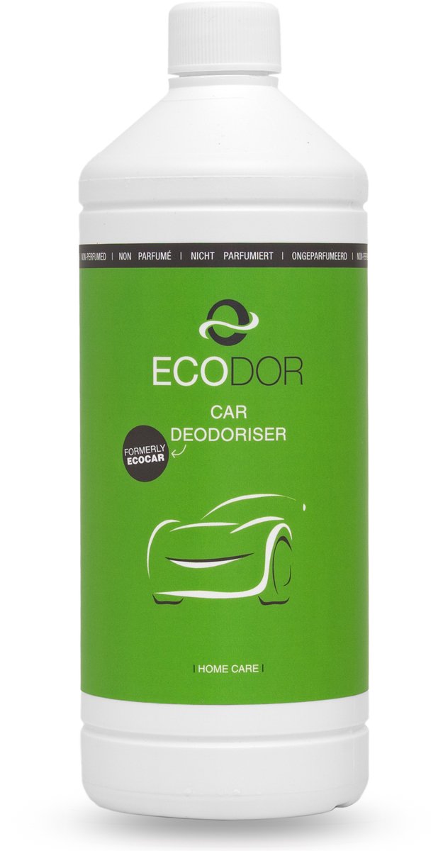 Ecodor EcoCar Geurverwijderaar – 1 Liter Navulfles – Natuurlijke geurbestrijder voor auto’s, boot of caravan