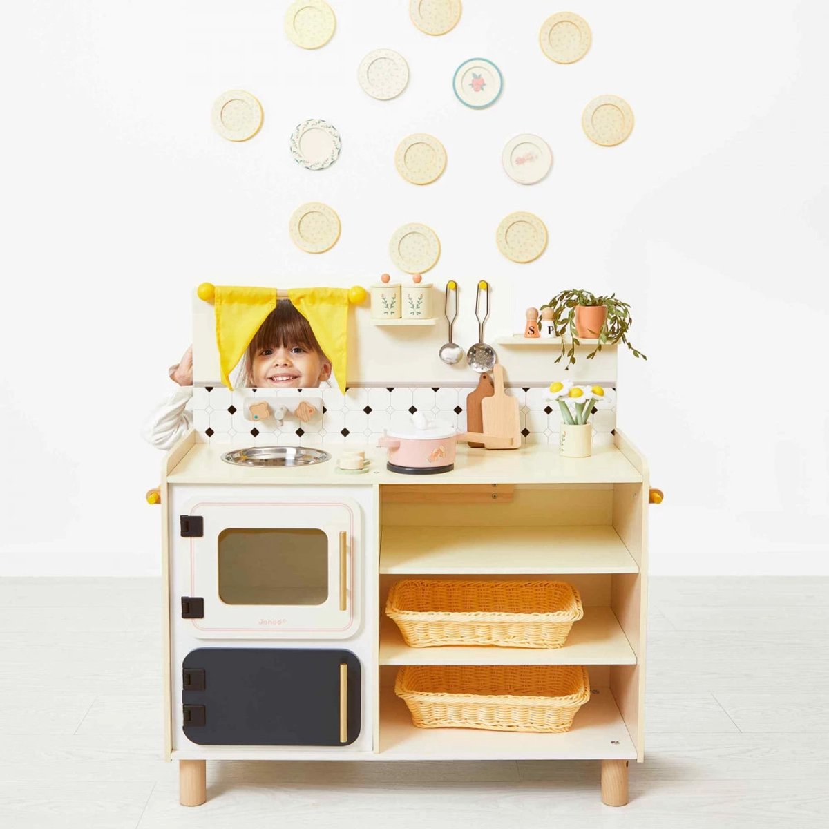 Janod - Shiny Grandma - Grote luxe uitgeruste houten speelkeuken — afbeelding 2