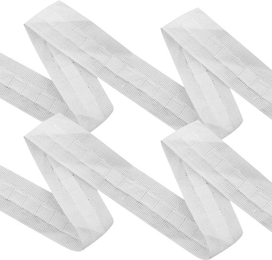 5 METRE Rideau ruban 25 mm - ruban plissé / bande ourlet