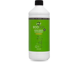 Ecodor EcoShield - 1 Liter - 1 op 5 concentraat - Luchtverfrisser voor de Afvalbak / GFT ontgeurder - stankverwijderaar - Ecologische Ontgeurder - Ongeparfumeerd