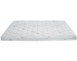 Topdekmatras Eco Suberbe Biologische Natuurlatex - 140x200 - 11 cm dik - Anti-Allergie - Afritsbare en wasbare hoes