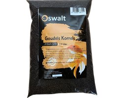 Oswalt - Goudvis korrels - 2,5 liter - Voer voor goudvissen en sluierstaarten - Visvoer