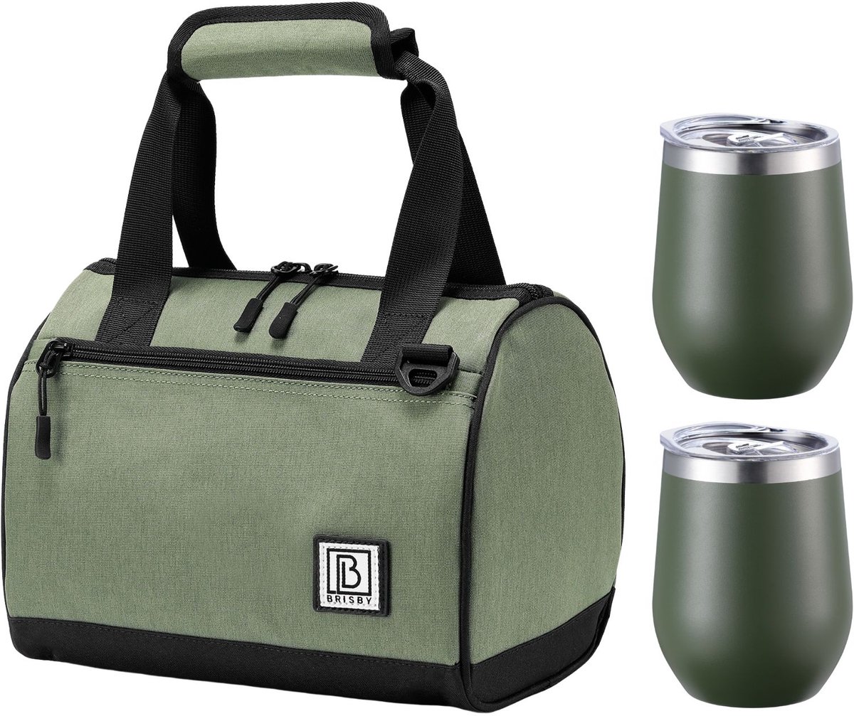 Brisby 10L Koeltas Groen + Thermosbeker Set Groen – Voor vrouwen die altijd onderweg zijn