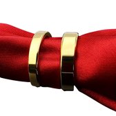 Bovista Ring - Ringen - Dames - Heren - Goud Kleurig - 66.92mm - 2 Stuks
