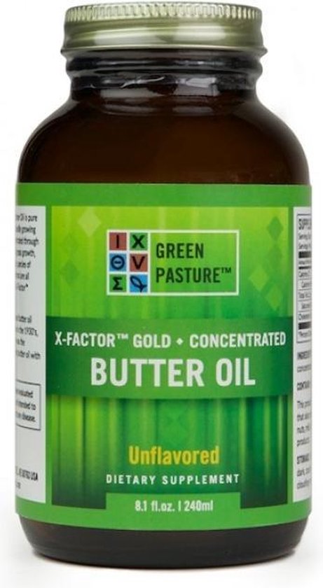 Bol Com Green Pasture S Green Pasture High Vitamin Boterolie X Factor Gold 237 Ml Gel