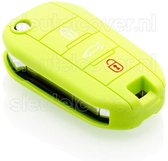 Peugeot SleutelCover - Lime groen / Silicone sleutelhoesje / beschermhoesje autosleutel