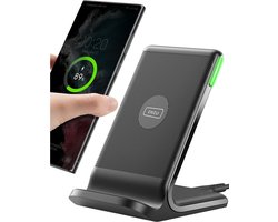 INIU Draadloze oplader 15 W | Snellader - Wireless Charger - Qi Oplader - Fast Charger - Geschikt voor iPhone 17/16/15/14/13/12/11/SE, Galaxy S25/S24/S23/S22/A55/A54/A53/A56/A26/A36 | Xiaomi , Motorola , Oppo etc. Cordless Charger (Refurbished A+)