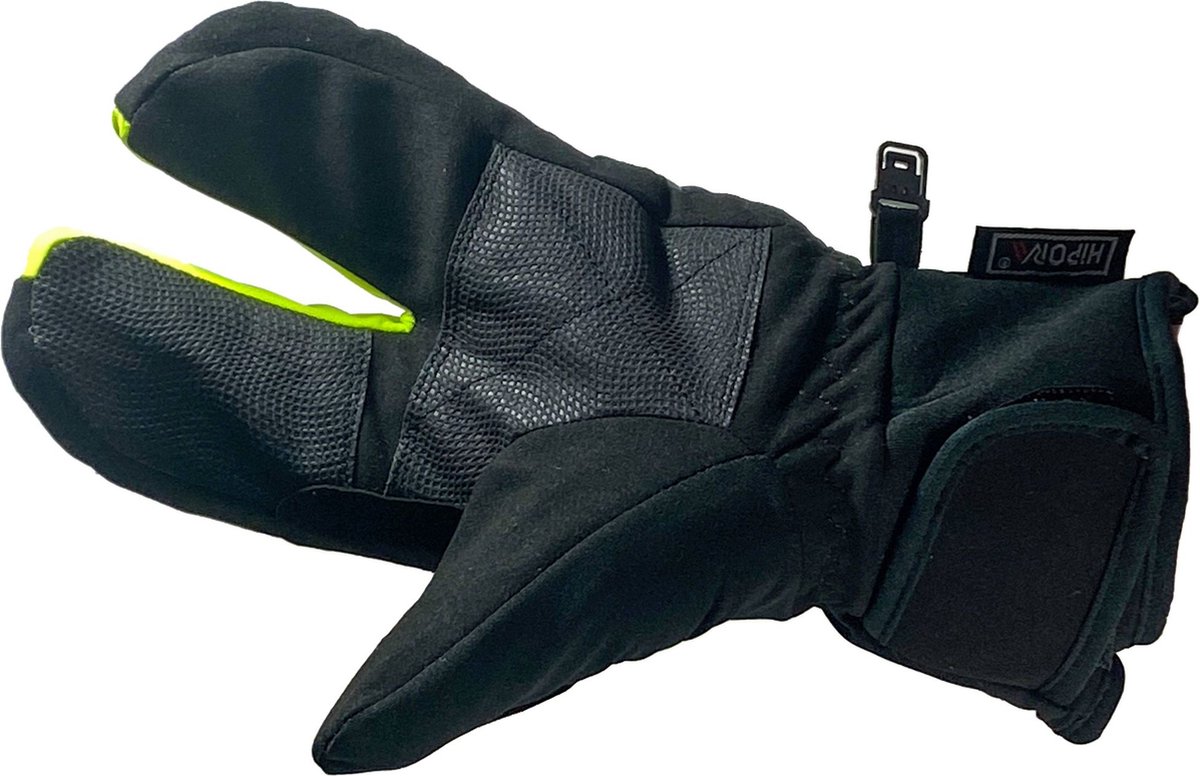TriTiTan Finger Split Cycling Gloves Winter - Fietshandschoenen - Fluo Geel - XL