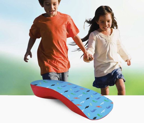 FootActive Kids Semelles intérieures - The Heel Spur Semelles - Pour les Enfants - Supports d'arche - Résoudre les plaintes liées au pied - S 32 - 34