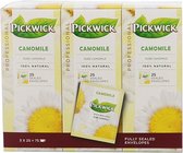 Pickwick Professional kamille thee 25 zakjes à 1,5 gr per doosje, doos 4X3 doosjes
