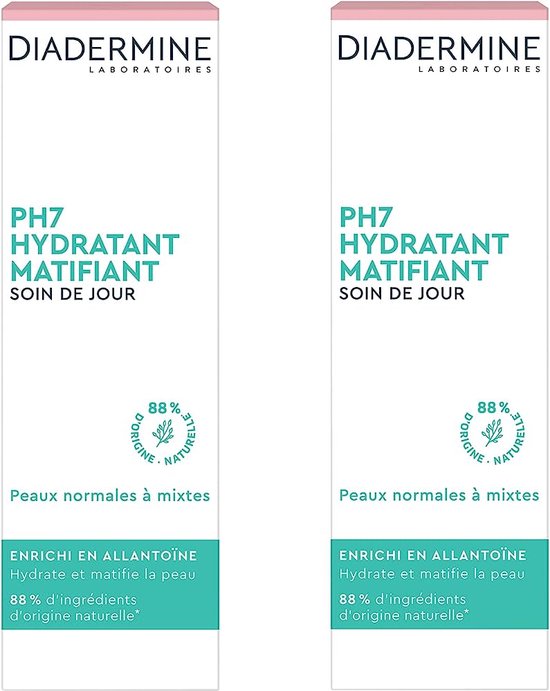 Diadermine Dagcreme PH7 Hydratant Matifiant - 2 x 50 ml