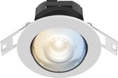 Calex spots encastrables intelligents - ensemble de 3 pièces - downlight dimmable LED intelligente - inclinable - lumière blanche chaude - blanc