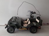 Metalen miniatuur legervoertuig - Jeep Miniatuur leger
