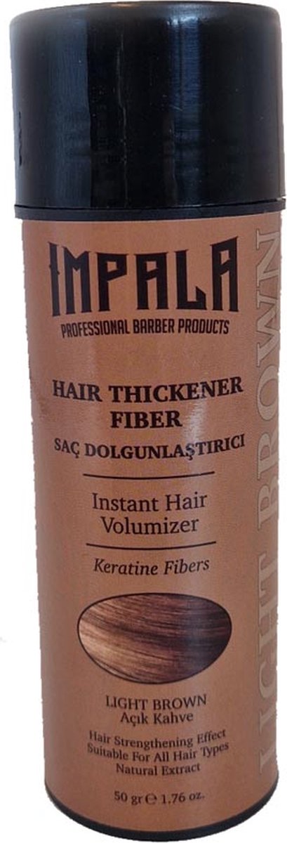 Impala Hair Thickener Fiber Light Brown - Poeder - Licht Bruin