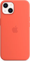 Apple Hoesje Siliconen Geschikt voor iPhone 13 - Apple Silicone Backcover MagSafe - oranje
