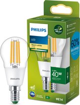 Lampe LED Philips Ultra Efficient - 40W - E14 - lumière blanc chaud