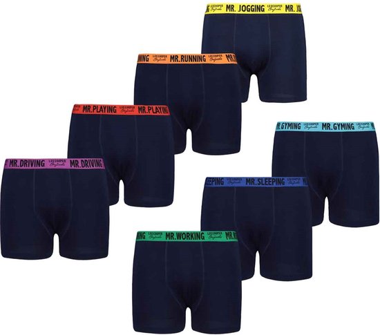 Lee Cooper - Heren Boxershorts - 7-pack - katoen - Maat L