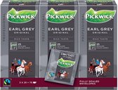Pickwick Thee earl grey professionnel 25 sachets de 2 gr par carton, carton 4X3 cartons