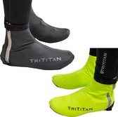Couvre-chaussures de vélo TriTiTan Professional coupe-vent/ Water- Zwart - M