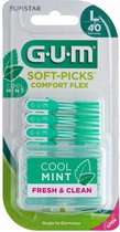 GUM Soft-Picks Comfort Flex Mint Large 40 stuks