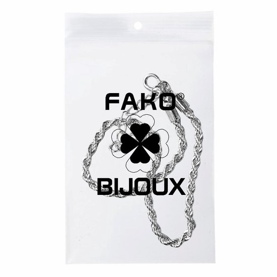 Fako Bijoux® - Bracelet de Cheville - Bijoux de Cheville - Chaîne de maillons - Twist - 3mm - Argent
