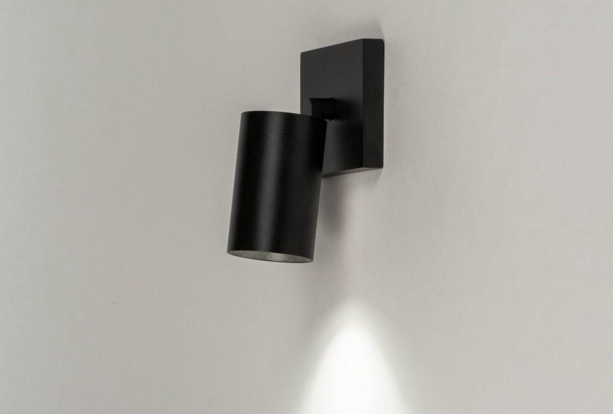 Lumidora Opbouwspot 73234 GU10 Zwart Metaal Badkamerlamp IP21