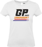 Dames T-shirt Pijl GP Zandvoort 2023 | Formule 1 fan | Max Verstappen / Red Bull racing supporter | Wit dames | maat S