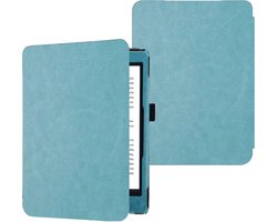 Hoesje geschikt voor Kobo Libra H2O – Extreme Shock Case - Sleepcover – Hoesje geschikt voor Kobo Libra H2O Flip Cover Turquoise