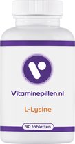 Vitaminepillen.nl | L-Lysine | Tabletten | 90 stuks | Gratis verzending | 1000 mg per tablet | Verrijkt met zink | Vegan friendly!